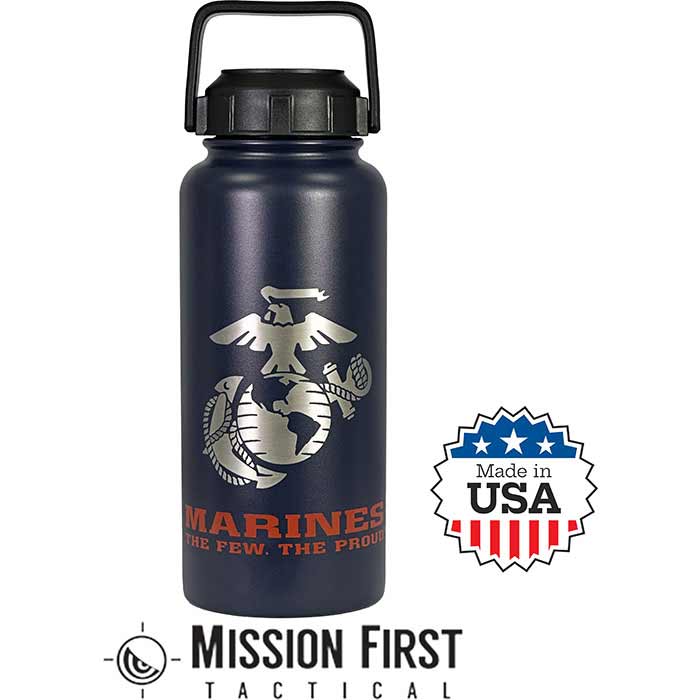 USMC 32oz Bttle In BU/RD - Mission First Tactical