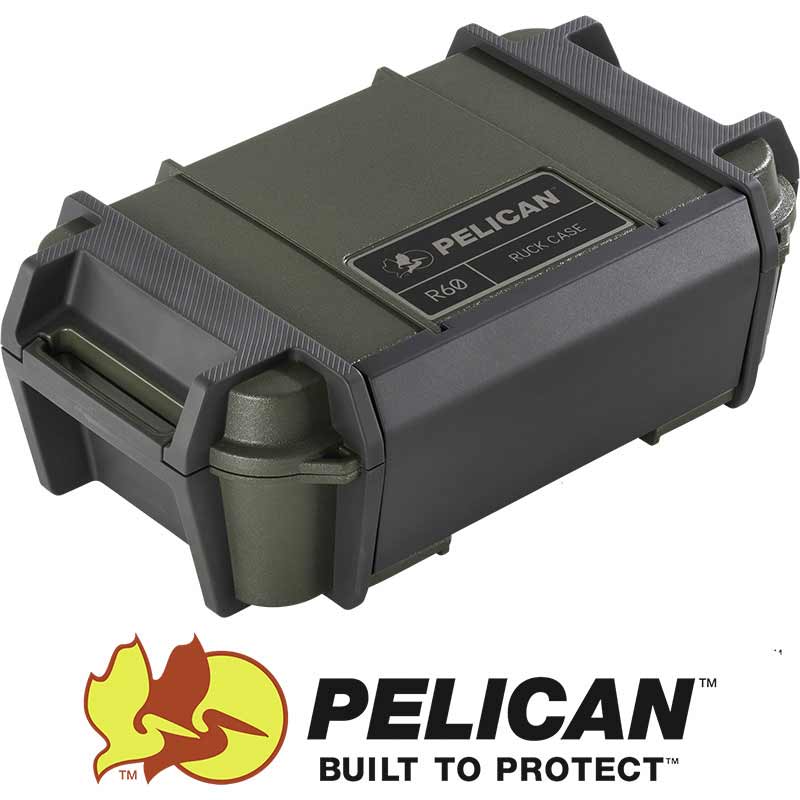 Pelican RKR600-0000-OD R60 OD Green Hard Case 11" Utility