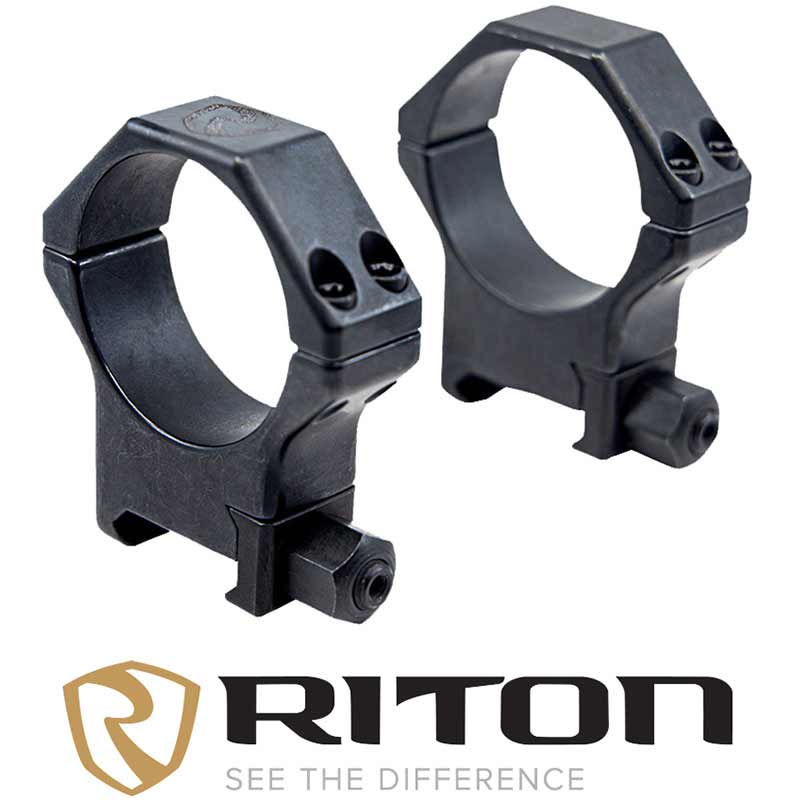 Riton Optics 30mm Hardened Steel Picatinny Rings 8mm