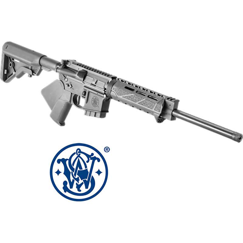 Smith & Wesson Volunteer XV *CA Compliant 5.56x45mm NATO 16" TB 10+1 Matte Black Rec BCM M-LOK Handguard Black Fixed B5 Bravo Stock Black California Paddle Grip Right Hand - View 5