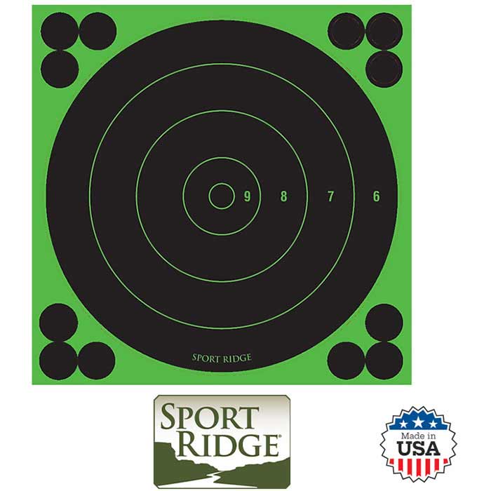 RT Bullseye 8in 6PCK BK